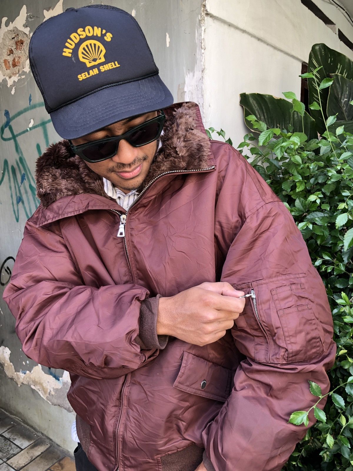 Japanese Brand EMODA BLOUSON TYPE MA1 MILITARY FLIGHT JACKET Size US L / EU 52-54 / 3 - 3 Thumbnail