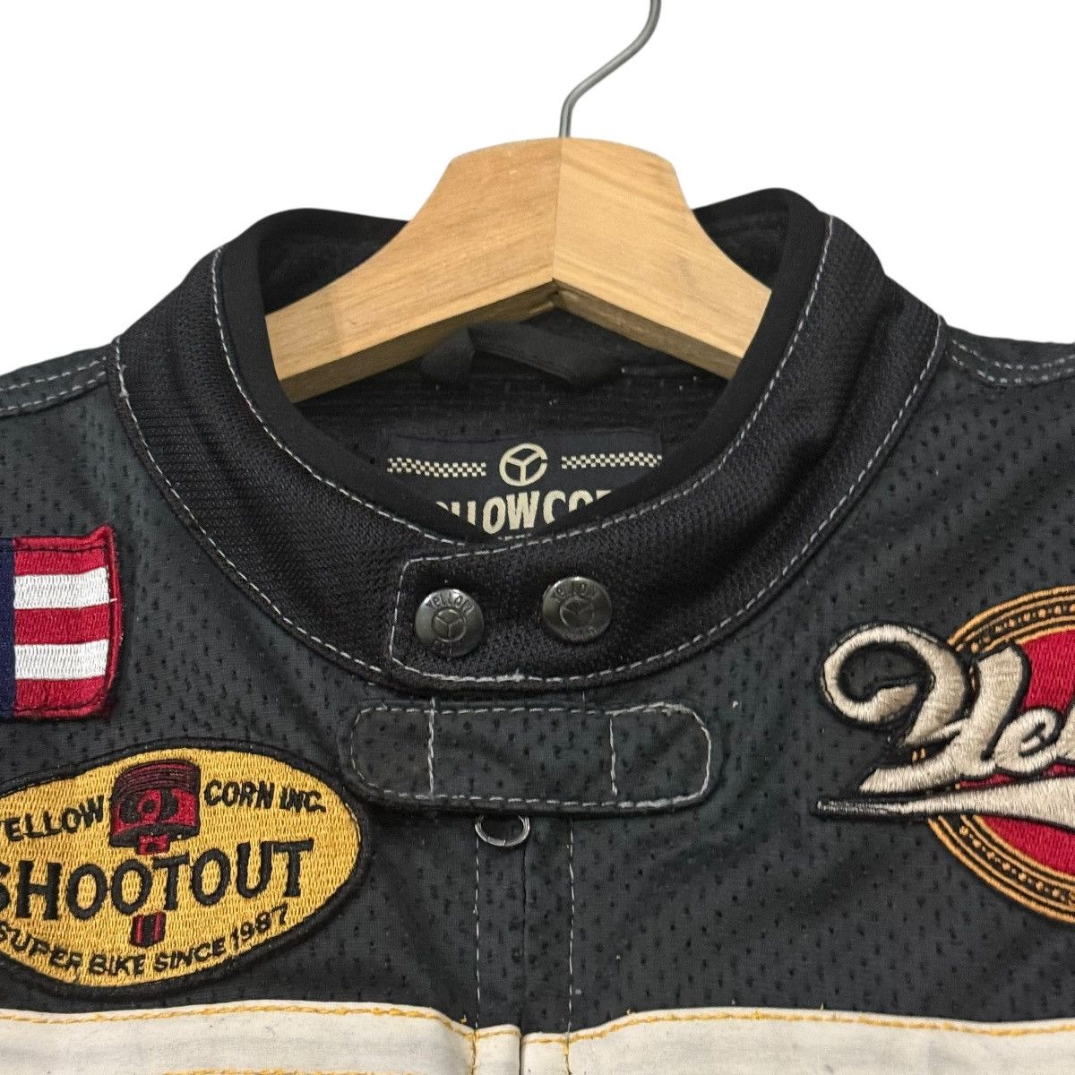 YELLOW CORN Vintage Yellowcorn Sledgehammer Moto Racing Padded Jacket Size US L / EU 52-54 / 3 - 7 Thumbnail