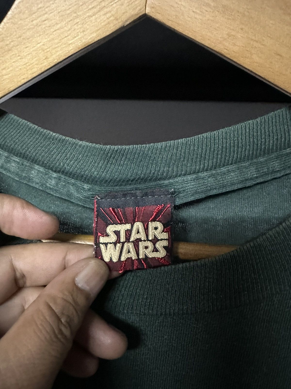 Star Wars Vintage 90s Star Wars Episode 1 Mirror Printed Faded Tee Size US XL / EU 56 / 4 - 10 Thumbnail