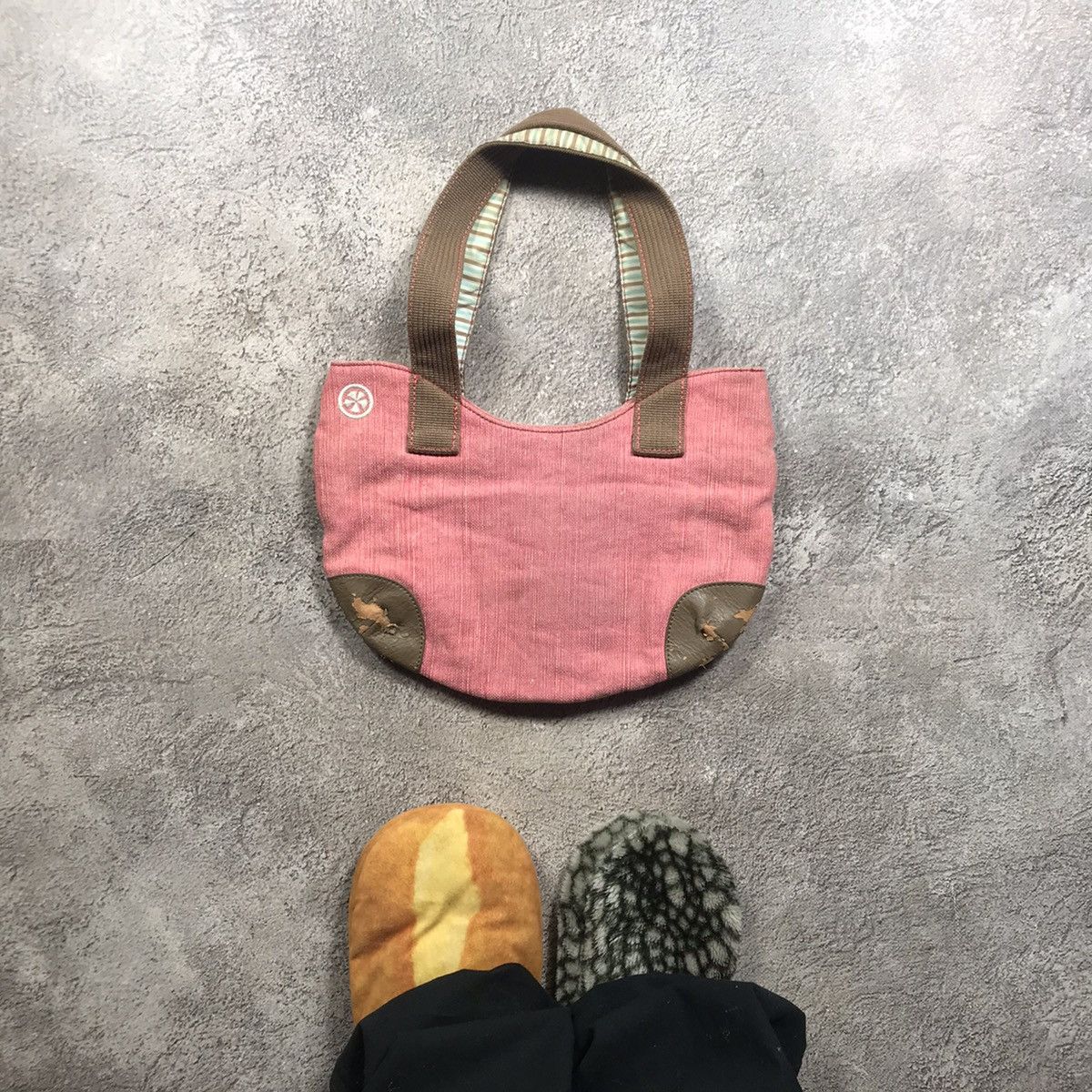 Vintage Vintage Y2K Pink Pocket Shoulder Bag Japanese Streetwear OS Size ONE SIZE - 5 Thumbnail