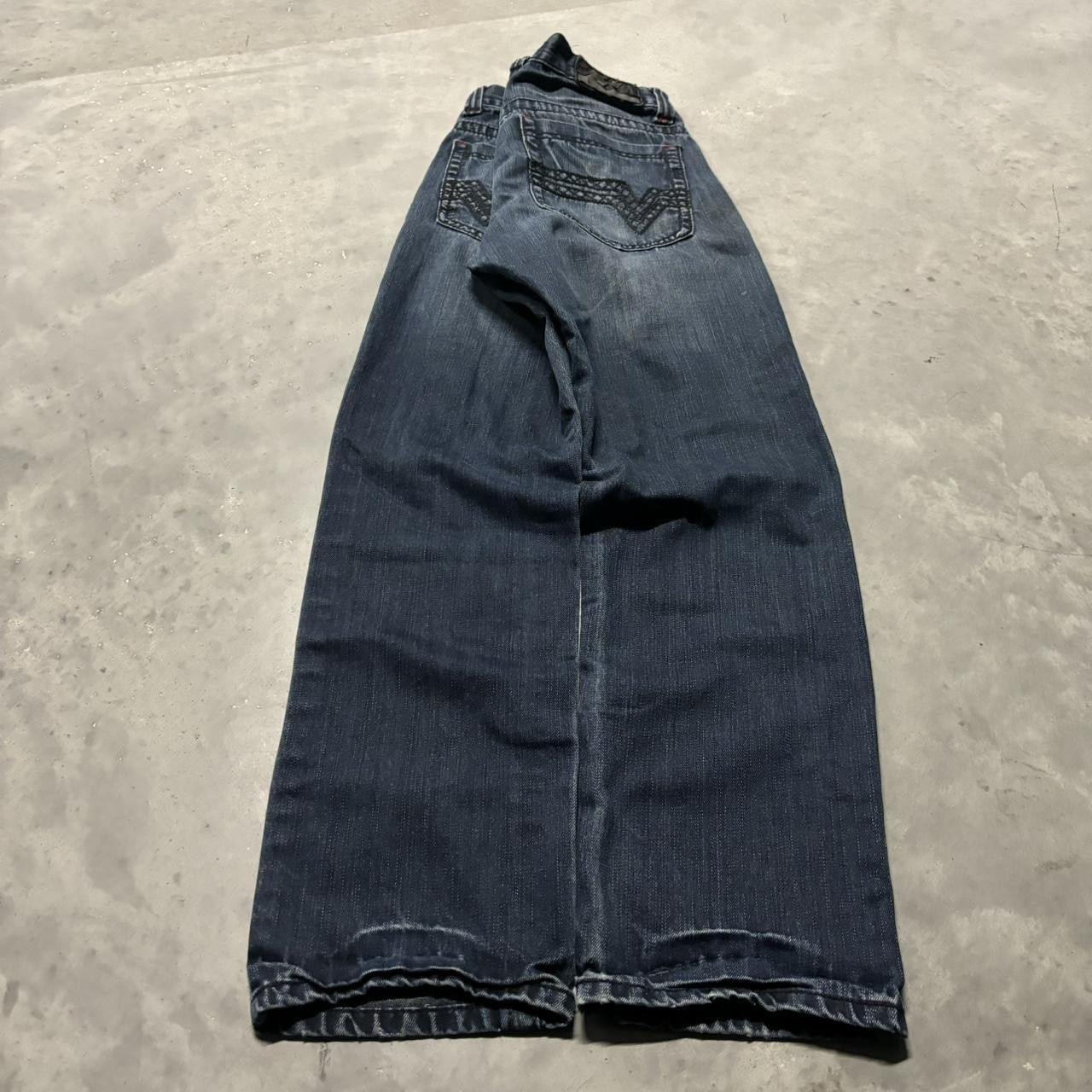Japanese Brand × Vintage Crazy Vintage Y2K/2000s Grunge Dark Wash Mall Goth Skinny Jeans! Size US 30 / EU 46 - 4 Thumbnail
