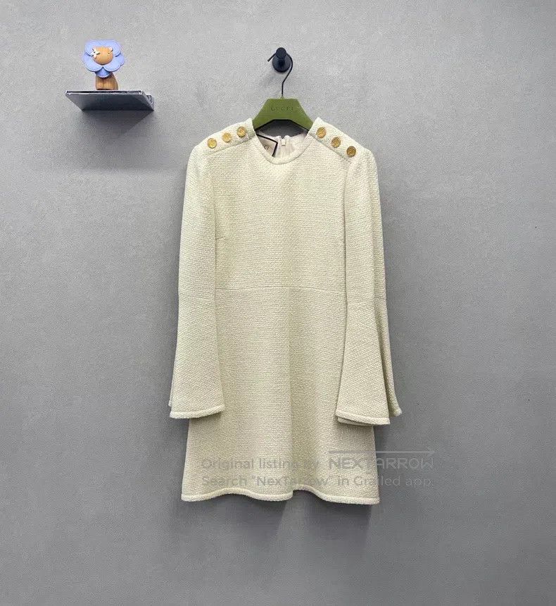 Gucci Gucci Solid colour GG metal button long-sleeved dress Size XS / US 0-2 / IT 36-38 - 1 Thumbnail