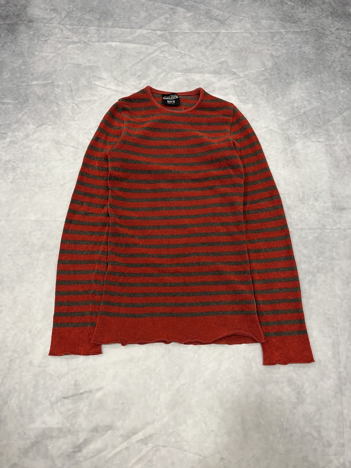 Jean Paul Gaultier Jean Paul Gaultier Maille Striped Knit Longsleeve Size S / US 4 / IT 40 - 1 Thumbnail