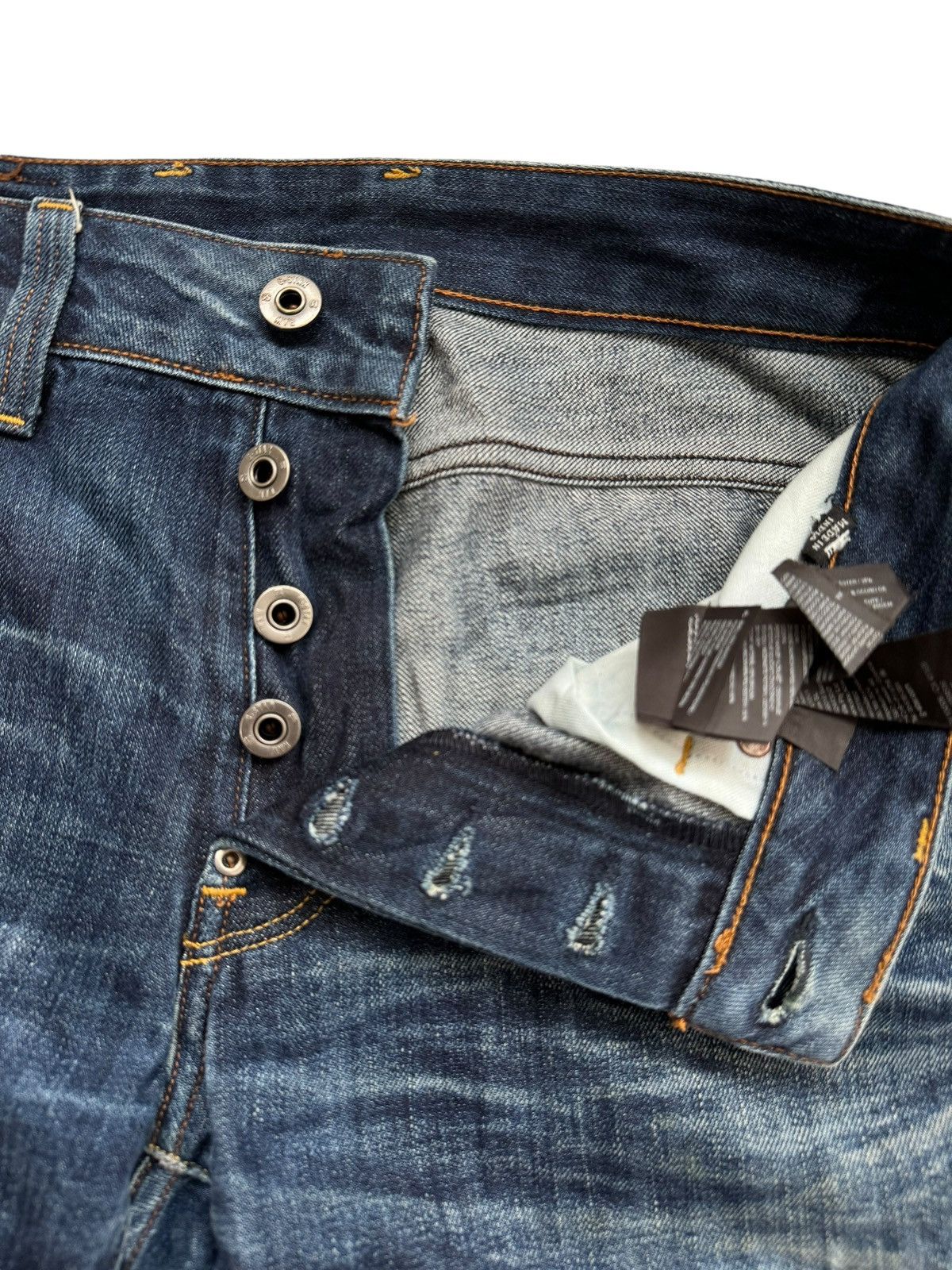 G-Star 💸LASTDROP💸 Vtg G-Star Raw Jeans Distressed Clawmark Denim Size US 30 / EU 46 - 8 Thumbnail
