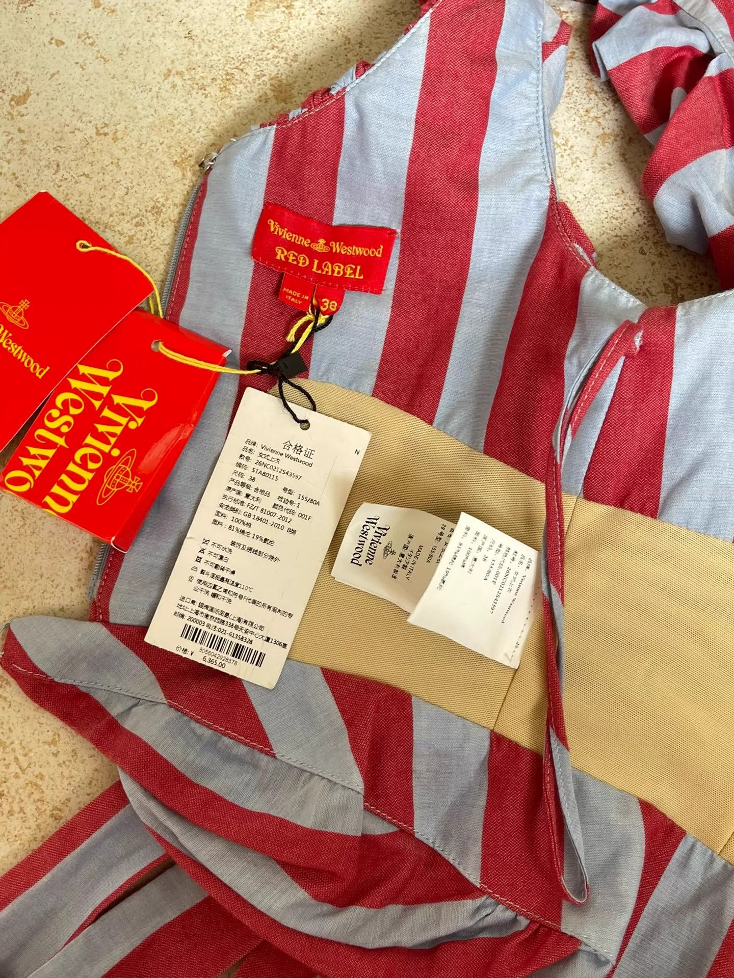 Vivienne Westwood Vivienne Westwood Vintage Runway Striped Bustier Cutout Size XS / US 0-2 / IT 36-38 - 7 Thumbnail
