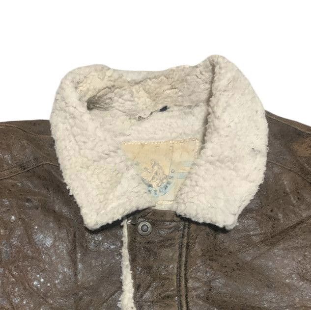 Vintage Vintage Military Bomber Leather Jacket Size US L / EU 52-54 / 3 - 4 Thumbnail