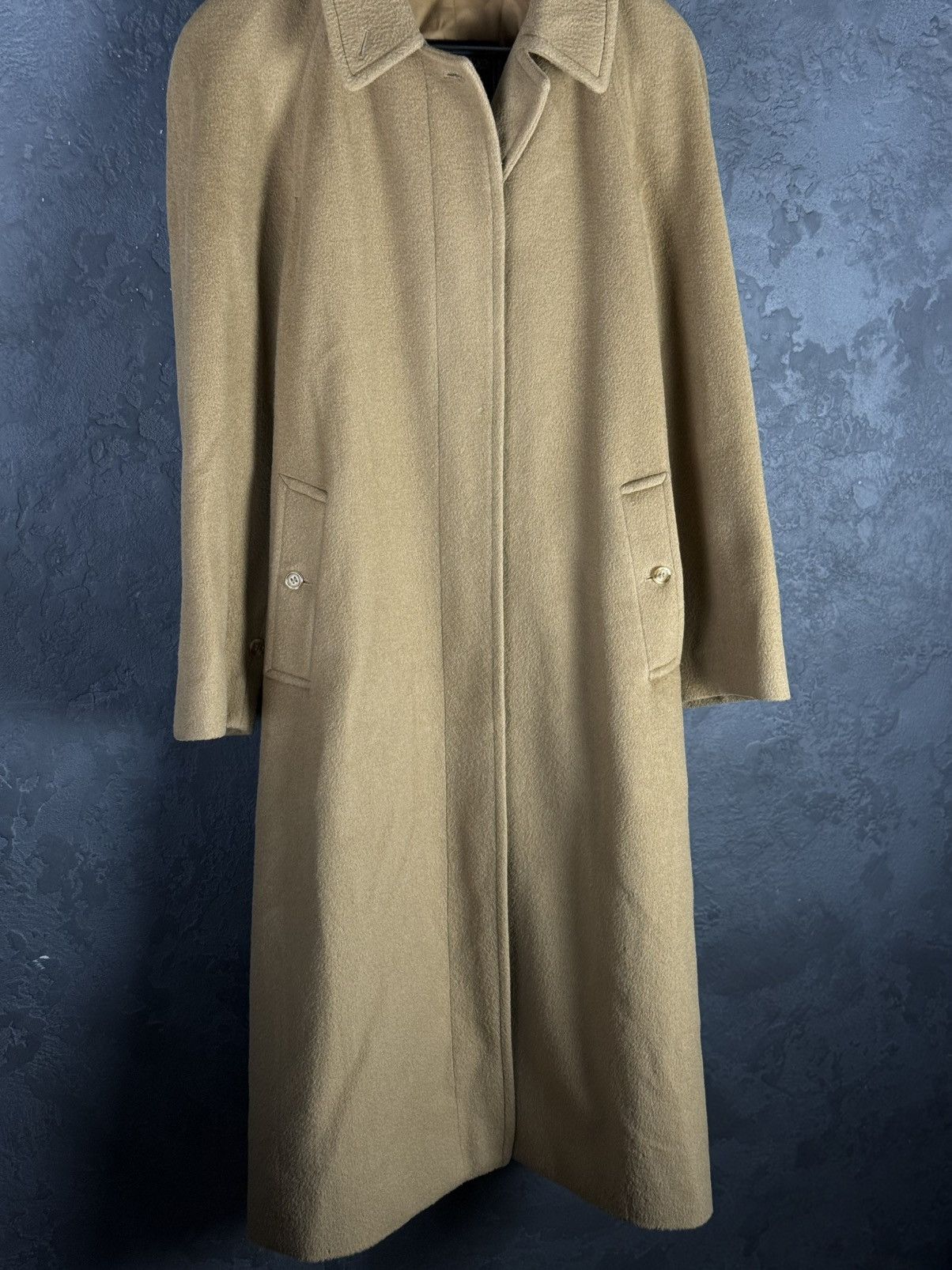 Burberry Prorsum Vintage Burberrys Prorsum Women’s Beige Wool Coat Size L / US 10 / IT 46 - 8 Thumbnail