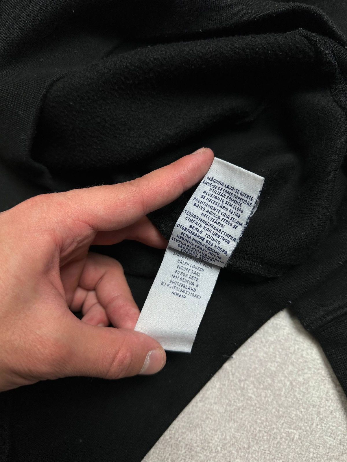 Polo Ralph Lauren Vintage Polo Ralph Lauren Black Sweatshirt Rare XL Size US XL / EU 56 / 4 - 7 Thumbnail