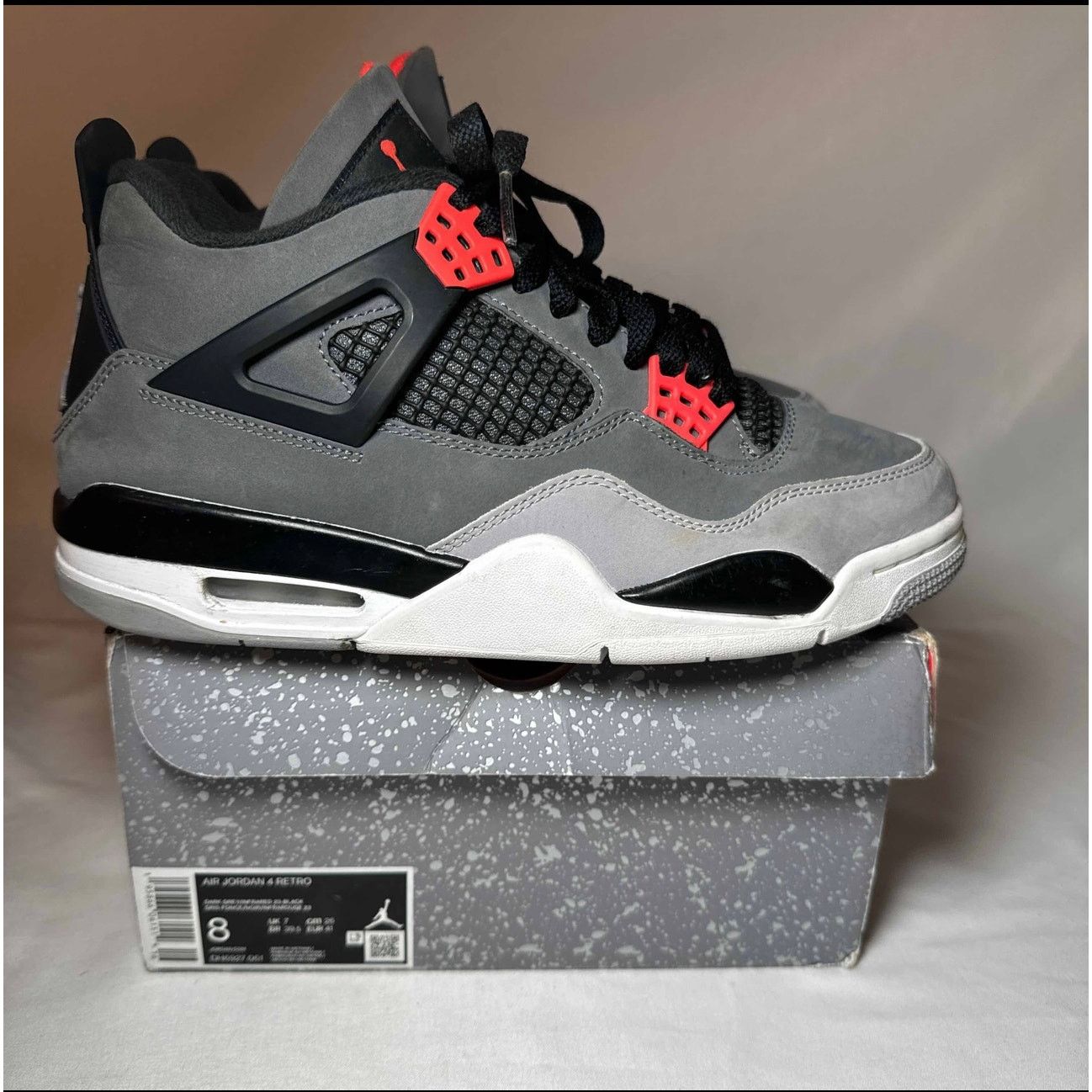 Jordan Brand × Nike Size 8 - Nike Air Jordan 4 Retro Infrared Men's Shoes Size US 8 / EU 41 - 1 Thumbnail