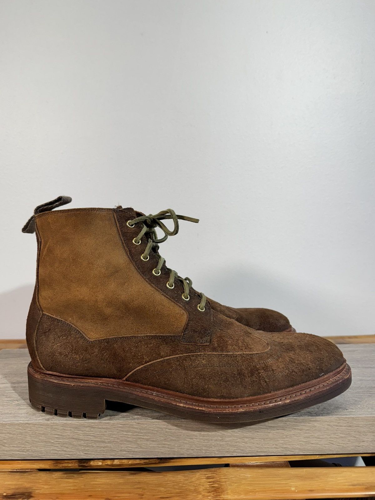 Oliver Sweeney Oliver Sweeney “Nelson” Men’s Boots 13 (UK 12) Waxed Suede Size US 13 / EU 46 - 2 Thumbnail