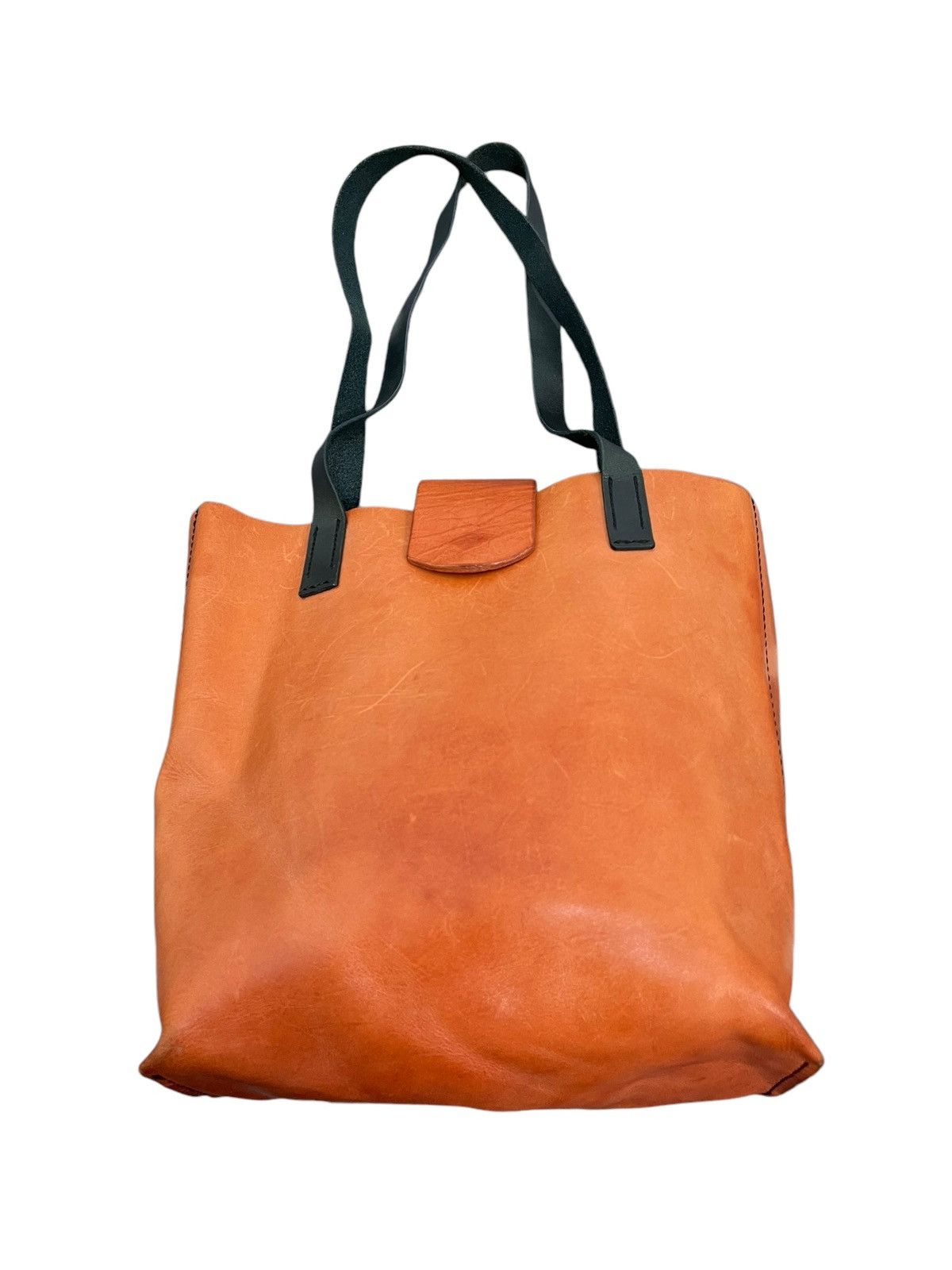 Leather Full Leather Unknown Handmade Japan Tote Shoulder Bag 4🟩 Size ONE SIZE - 5 Thumbnail