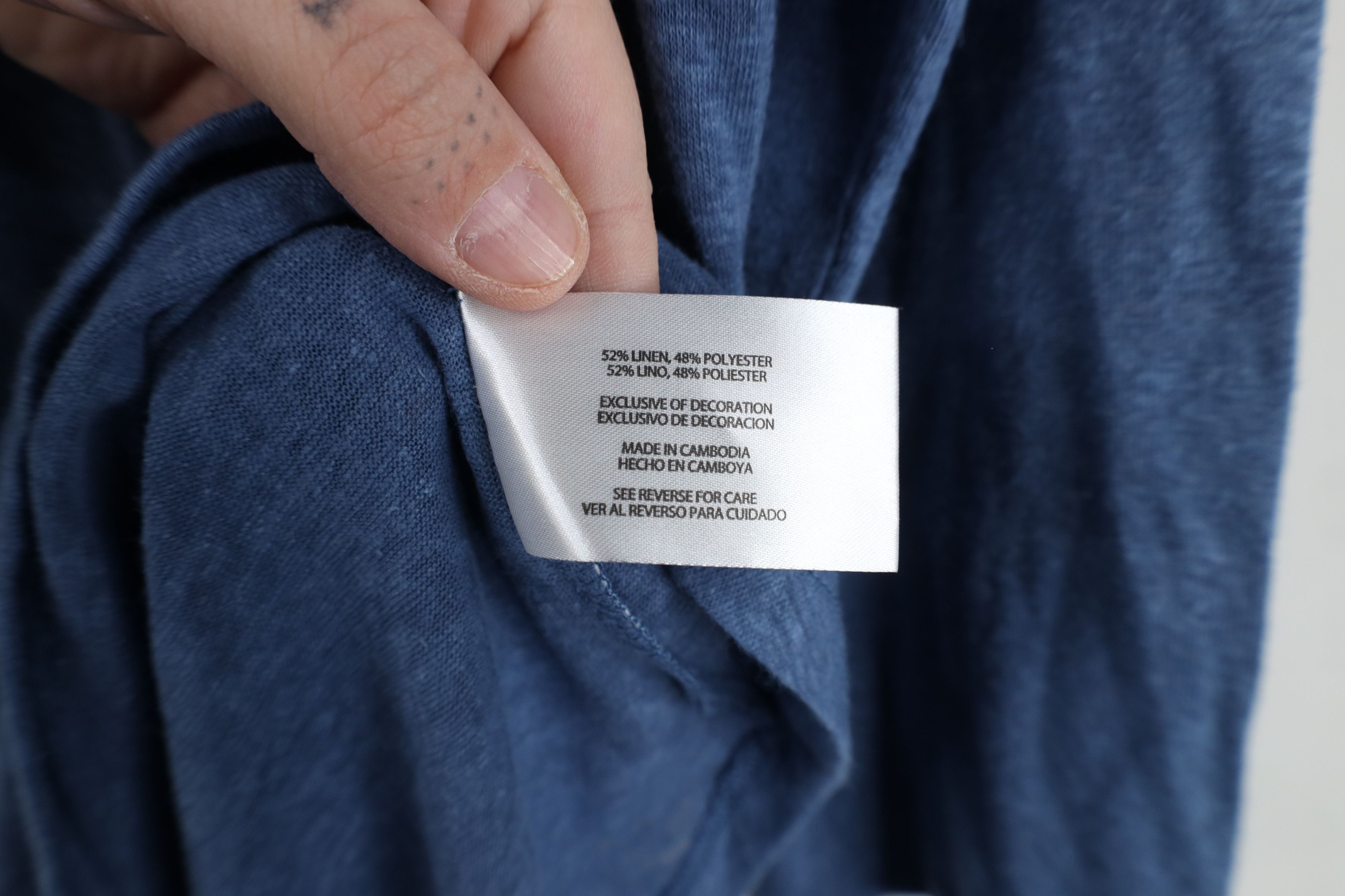 Orvis New Orvis Blend Knit 3/4 Sleeve V-Neck T-Shirt Heather Blue Size M / US 6-8 / IT 42-44 - 11 Thumbnail