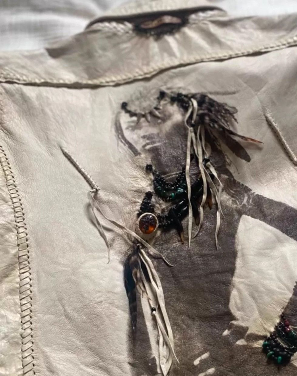 14th Addiction 14th Addiction Early Release Sheepskin Western Shirt Jacket Size US XXS / EU 40 - 3 Thumbnail