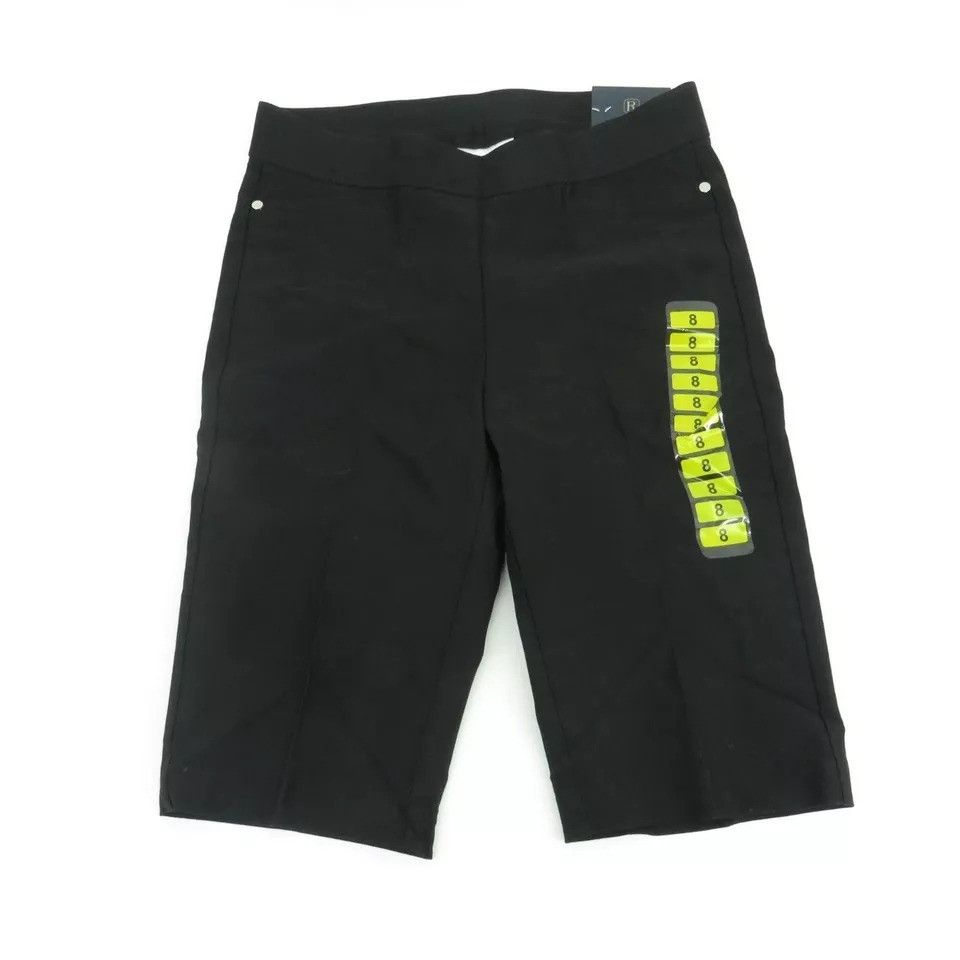 Other Rafaella Women's Bermuda Comfort Shorts Black Size 8 NWT $44 Size 30" / US 8 / IT 44 - 4 Thumbnail
