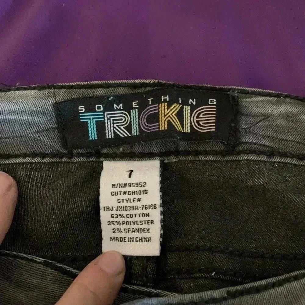 Designer Black acid wash jeans Size 30" / US 8 / IT 44 - 4 Thumbnail