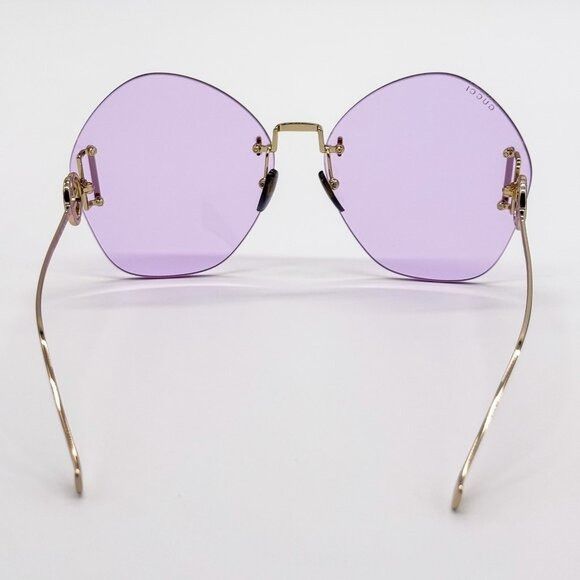 Gucci NEW GUCCI SUNGLASSES GG1203S 001 GOLD WOMEN EYEWEAR GUCCI Size ONE SIZE - 9 Thumbnail