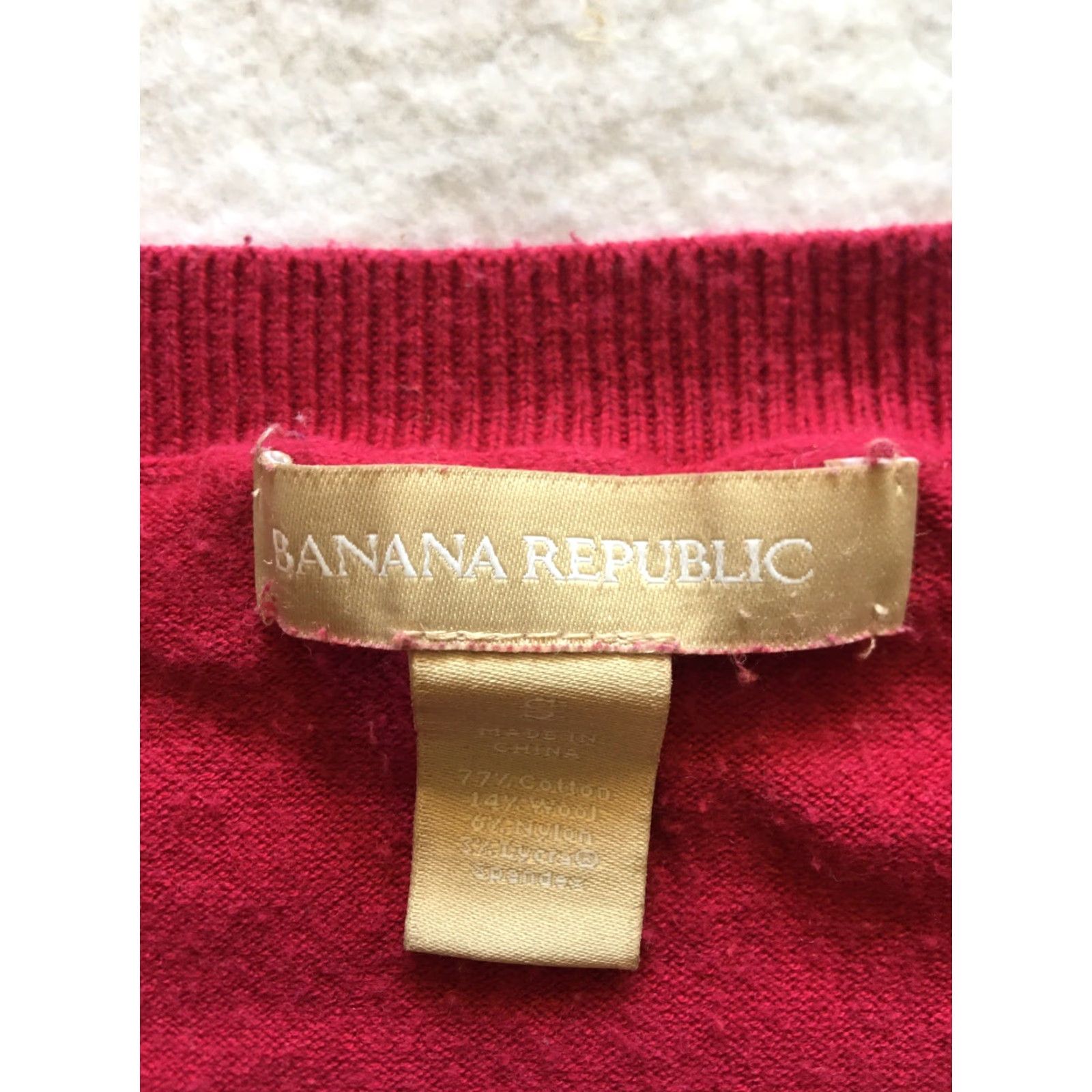 Banana Republic Banana Republic Sweater Women’s Size S Hot Pink Lightweight Striped Knit Pullover Long Sleeve Scoop Neck Size S / US 4 / IT 40 - 4 Thumbnail