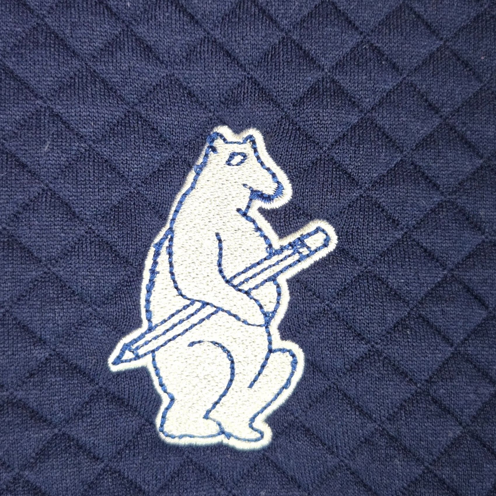 Logo 7 CHICAGO CUBS Windbreaker Pullover 1/4 Zip Teacher Logo Mens Medium NFC Blue Quilted Moistu re Wicking Breathable Polyester Size US M / EU 48-50 / 2 - 2 Thumbnail