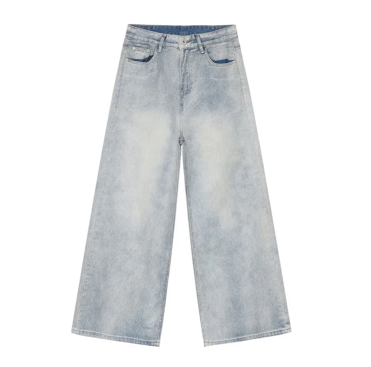 Japanese Brand × Jean Light style washed blue baggy jeans Size US 34 / EU 50 - 7 Thumbnail