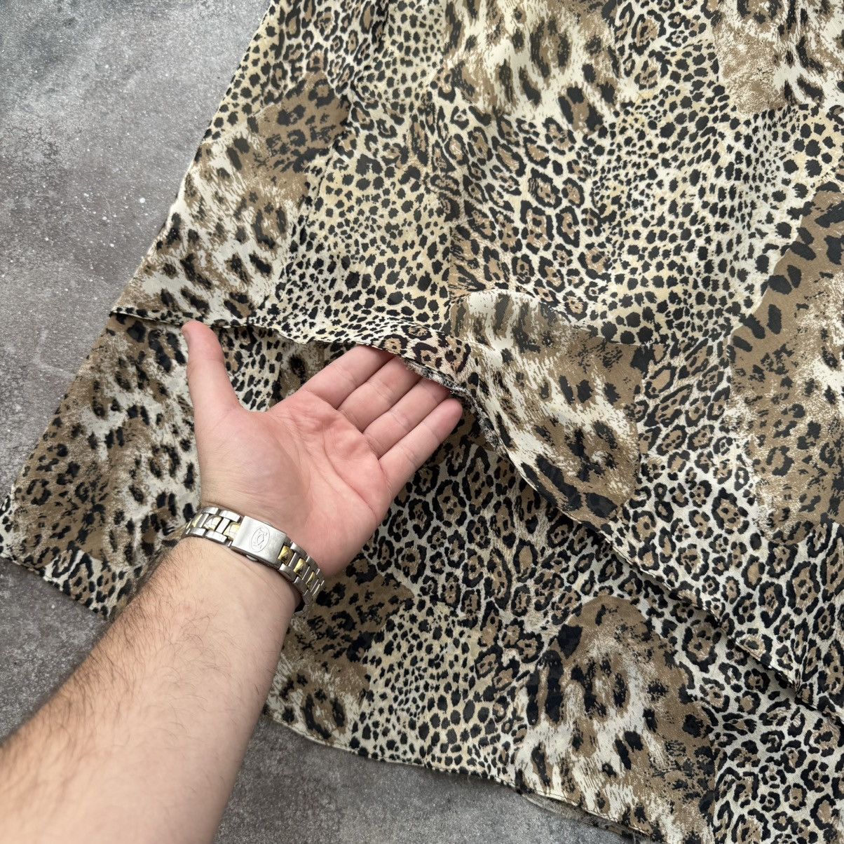 Hysteric Glamour × Vintage 2000’s Aesthetic Y2K Asymmetric Leopard Print Midi Skirt Size 26" / US 2 / IT 38 - 3 Thumbnail
