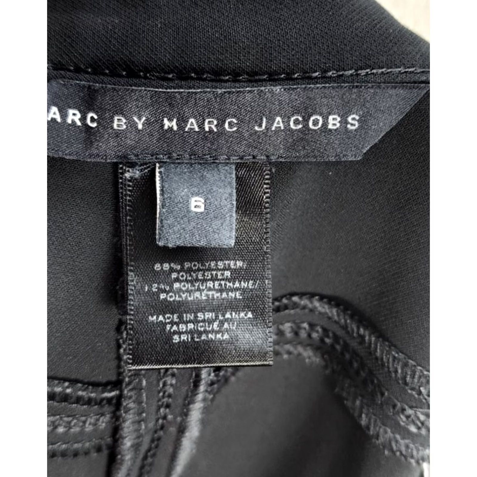 Marc Jacobs Women's Marc Jacobs Black Seamed Ankle Zip Pants Trousers Business Casual Sz 6 Size 28" / US 6 / IT 42 - 5 Thumbnail