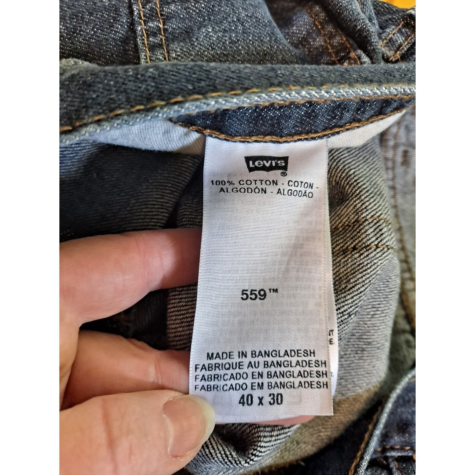 Levi's Levi's Relaxed Straight 559 Blue Jeans Size 40x30 Size US 40 / EU 56 - 3 Thumbnail