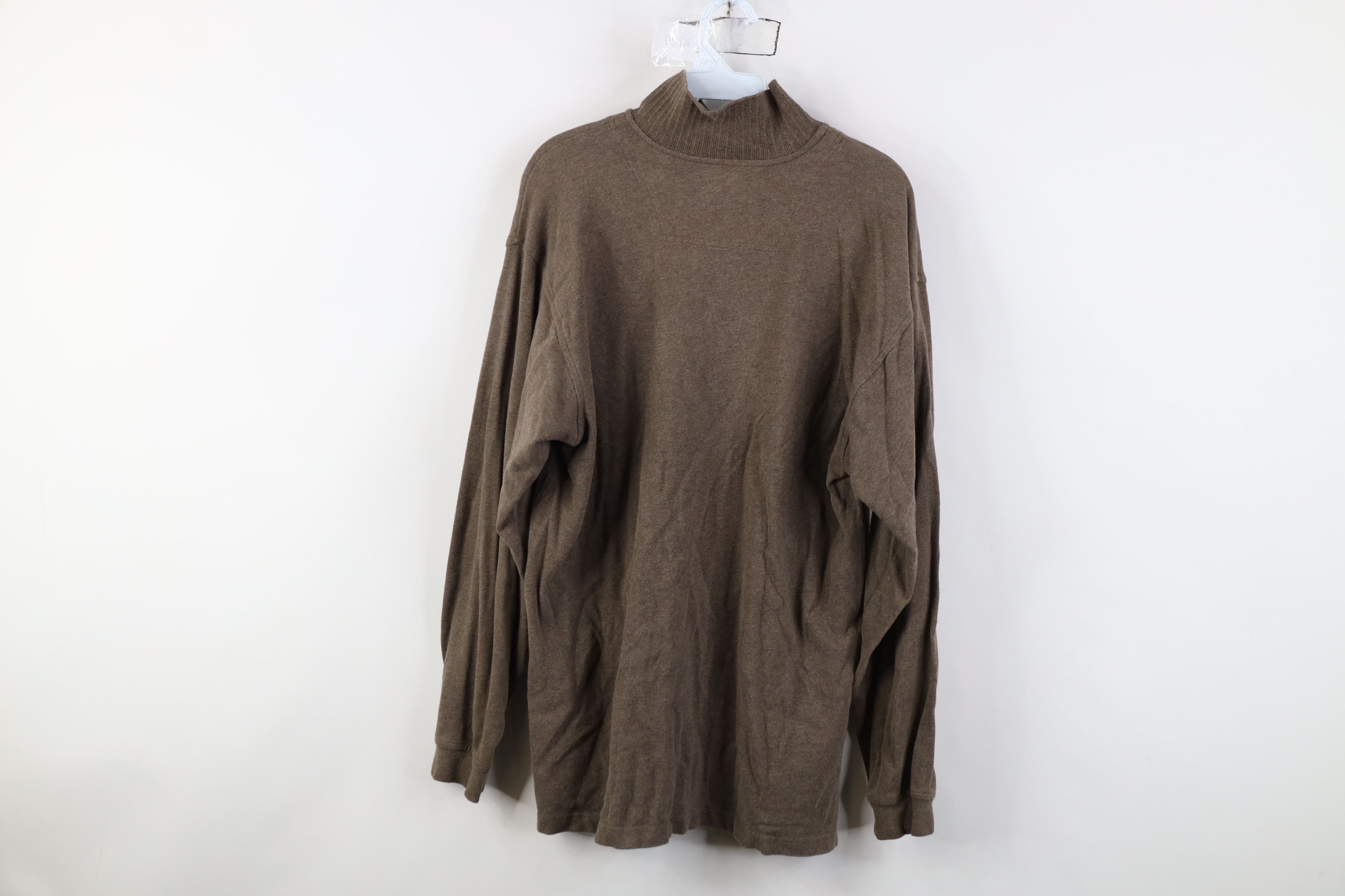 Eddie Bauer Vintage 90s Eddie Bauer Knit 1/4 Zip Collared Sweater Brown Size US M / EU 48-50 / 2 - 12 Thumbnail