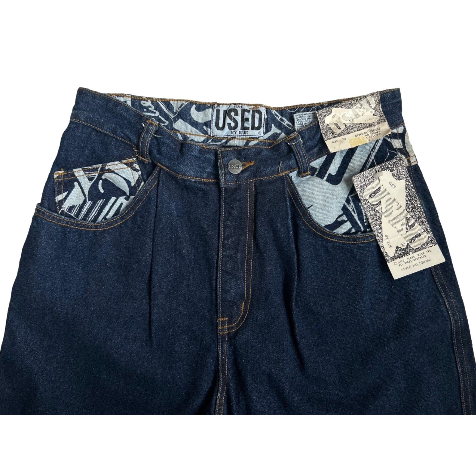 Wrangler VINTAGE Wrangler Denim Shorts Mens 30 90s Deadstock NWT Cotton Denim Blue 7” Inseam 12.5” Rise 12.5" Leg Opening Size US 30 / EU 46 - 4 Thumbnail