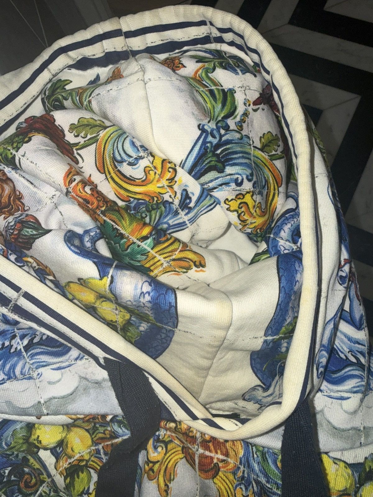 Dolce & Gabbana Dolce & Gabanna Multicolour Hoodie Neptune Print Size US L / EU 52-54 / 3 - 4 Thumbnail