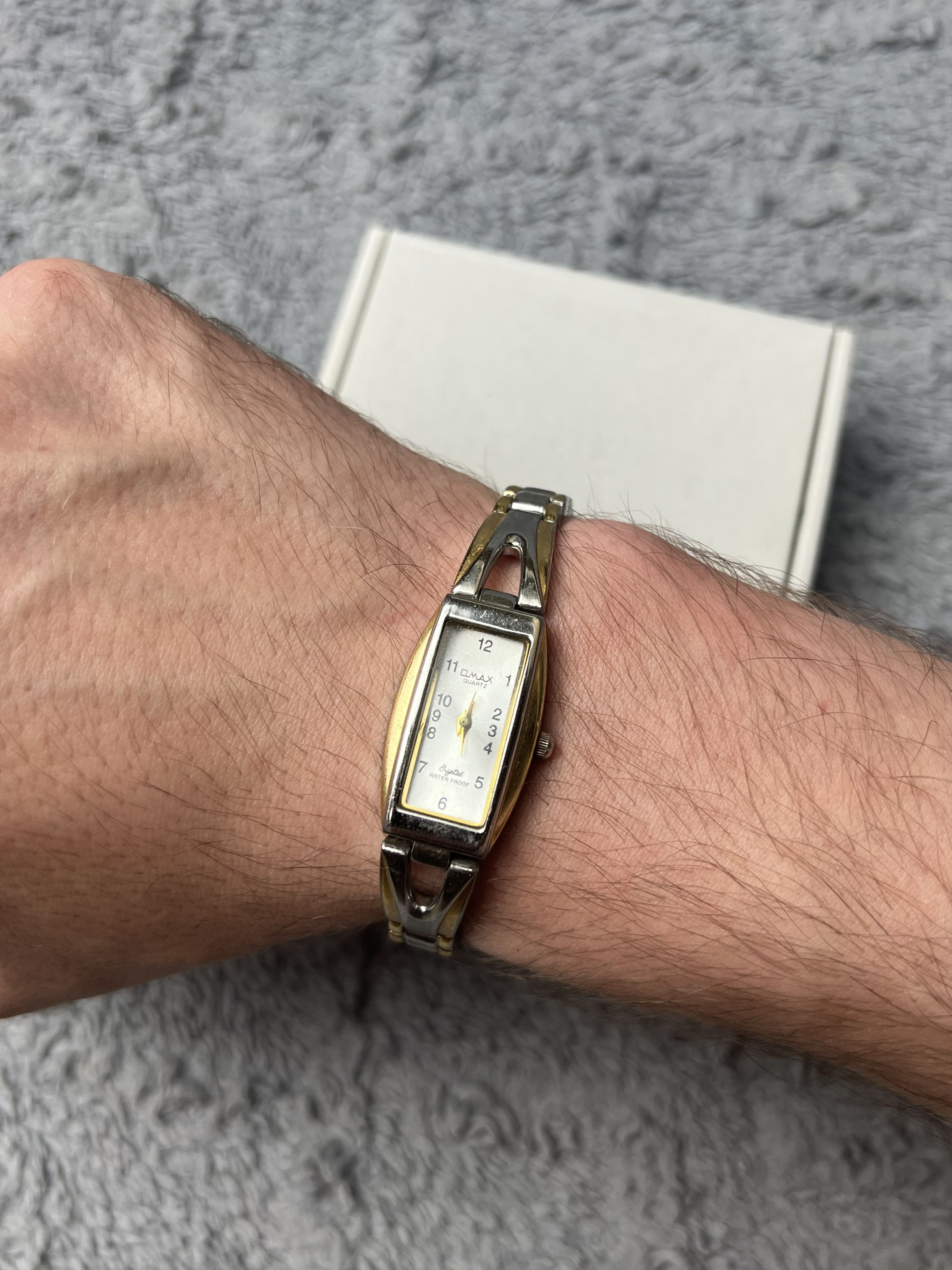 Vintage Vintage Omax Japanese Style Silver/Gold Bracelet Watch Size ONE SIZE - 14 Thumbnail
