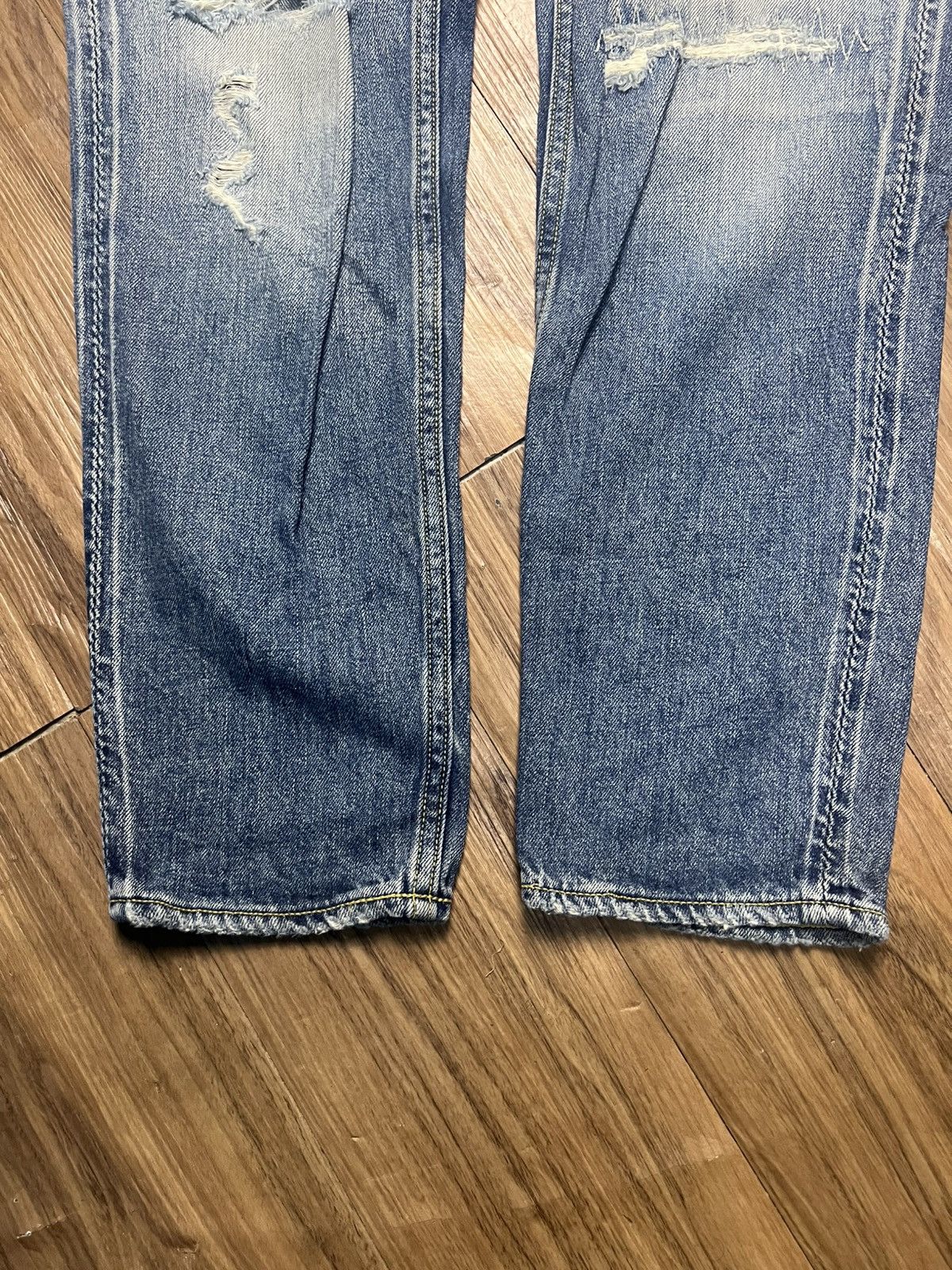 Japanese Brand Rodeo Crowns Japan Premium Distressed Denim Jeans (43) Size US 30 / EU 46 - 5 Thumbnail