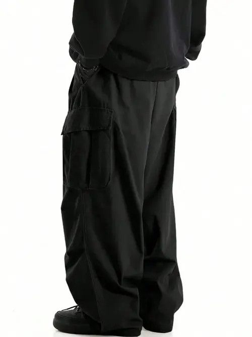 Japanese Brand Parachute Cargo multi-pocket pants gorpcore Wide leg Size US 32 / EU 48 - 3 Thumbnail