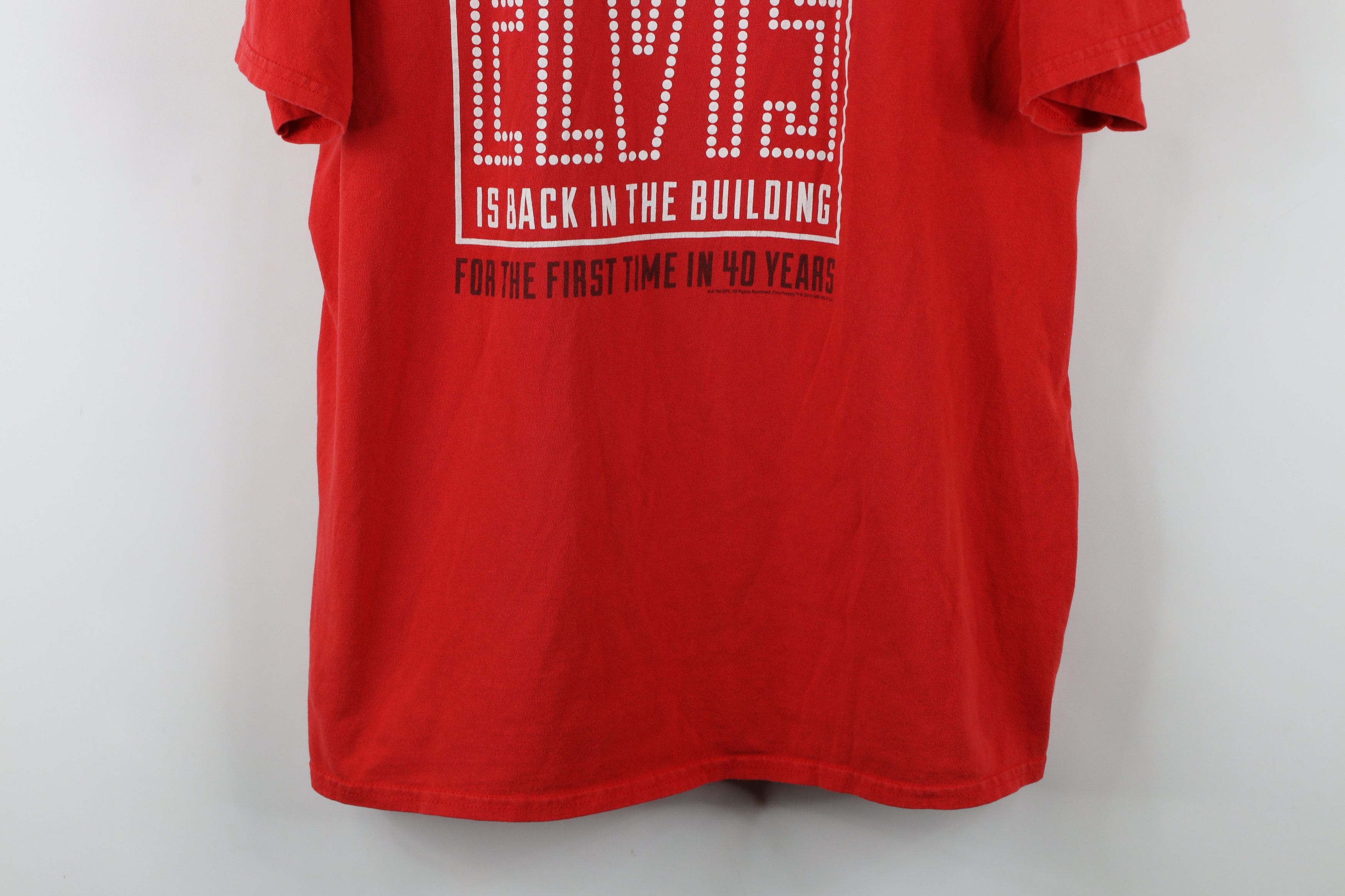 Vintage Vintage Y2K Direct From Graceland Elvis Presley T-Shirt Red Size US XL / EU 56 / 4 - 3 Thumbnail