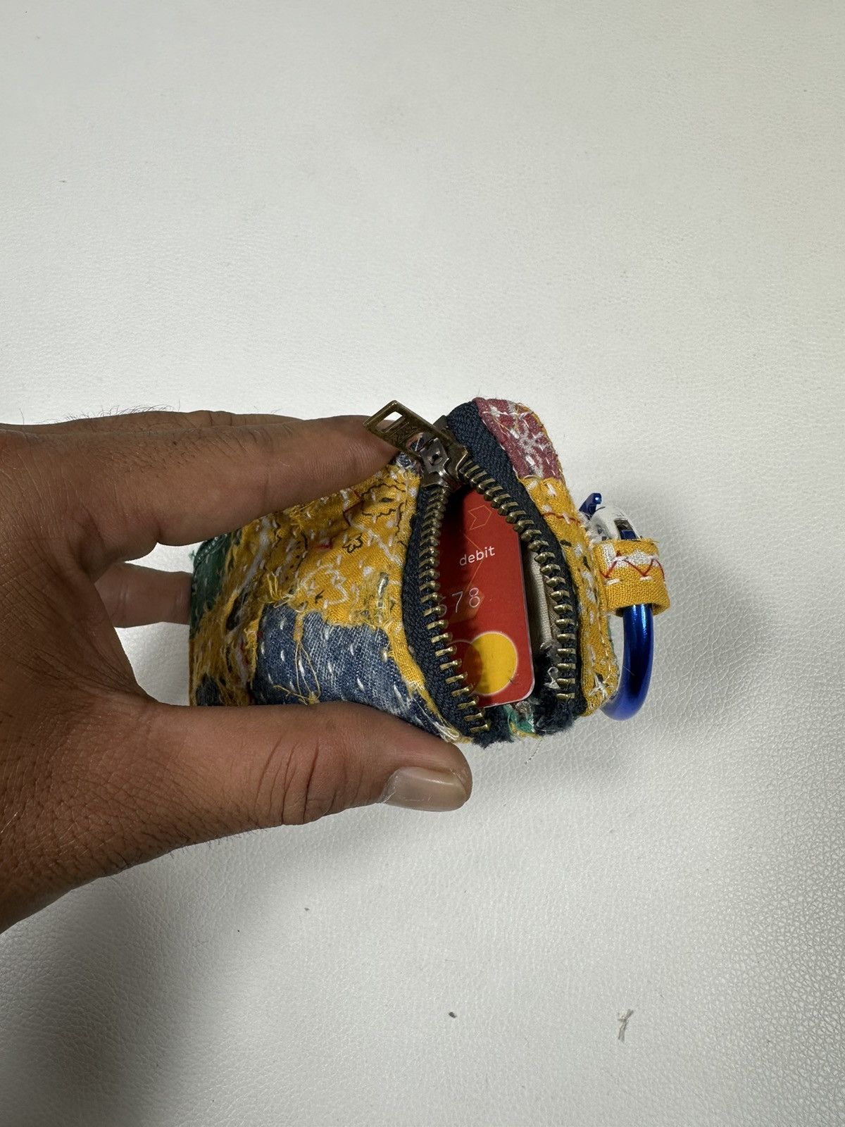 Other Custom Made Distressed Paisley Patchwork Keychain Wallet Size ONE SIZE - 6 Thumbnail