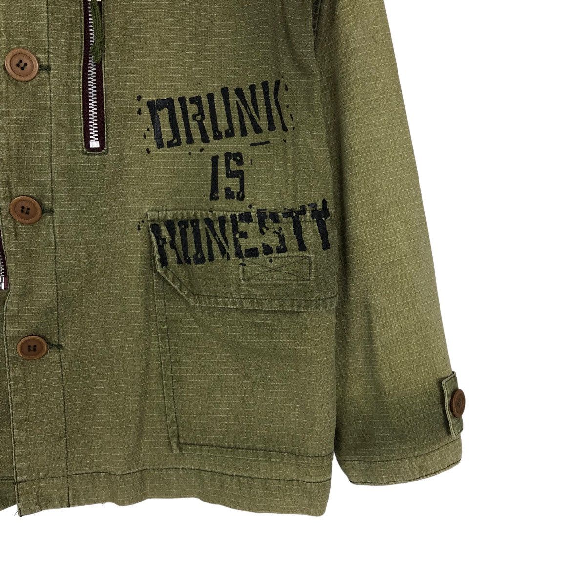 Japanese Brand 🔥Here There Chore Jacket Punk Design Distressed Style Size US M / EU 48-50 / 2 - 5 Thumbnail