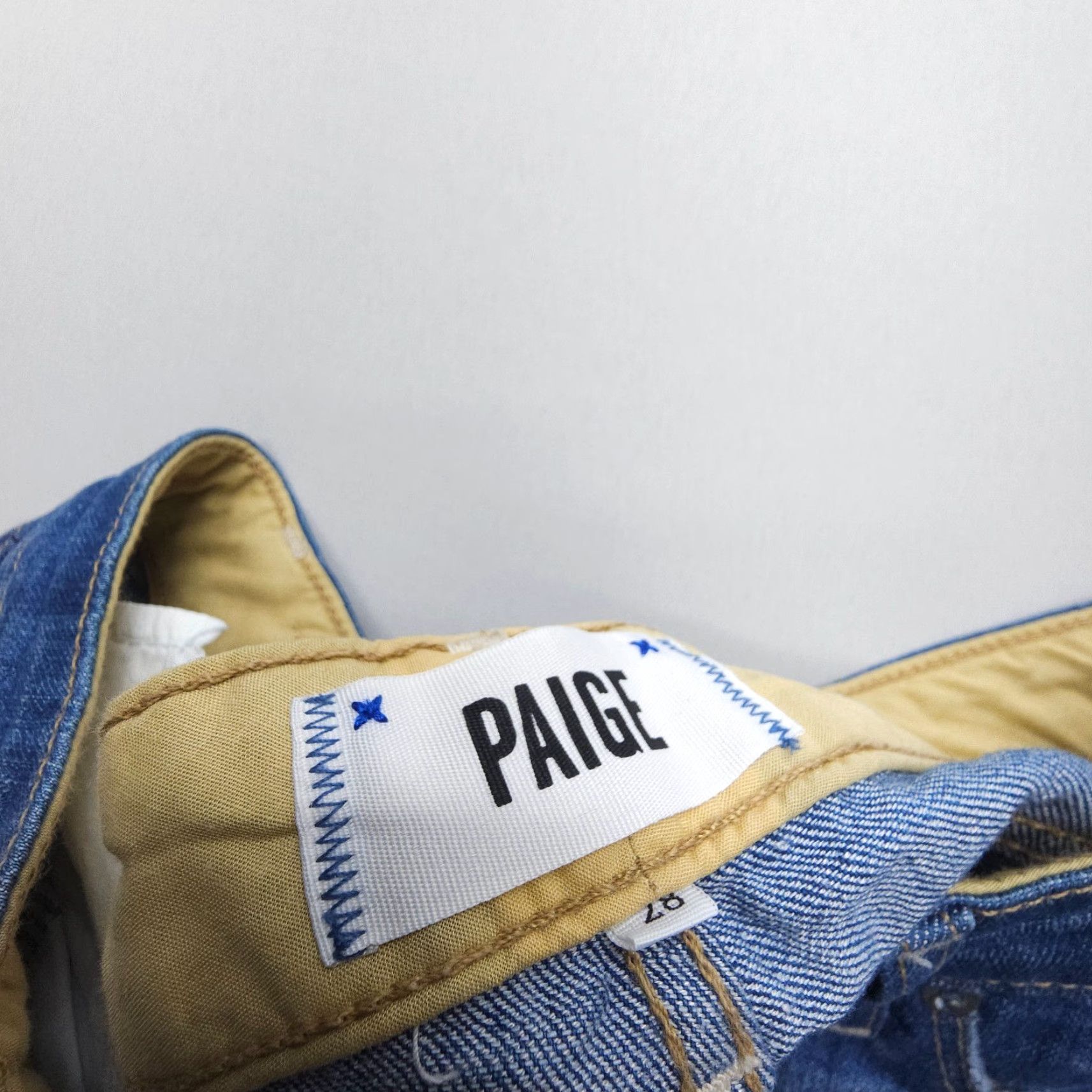 Paige Paige Skyline Jeans Womens 28 x 30 Blue Stretch USA Made Low Rise Slim Ankle 5-Pocket Design Size 28" / US 6 / IT 42 - 7 Thumbnail