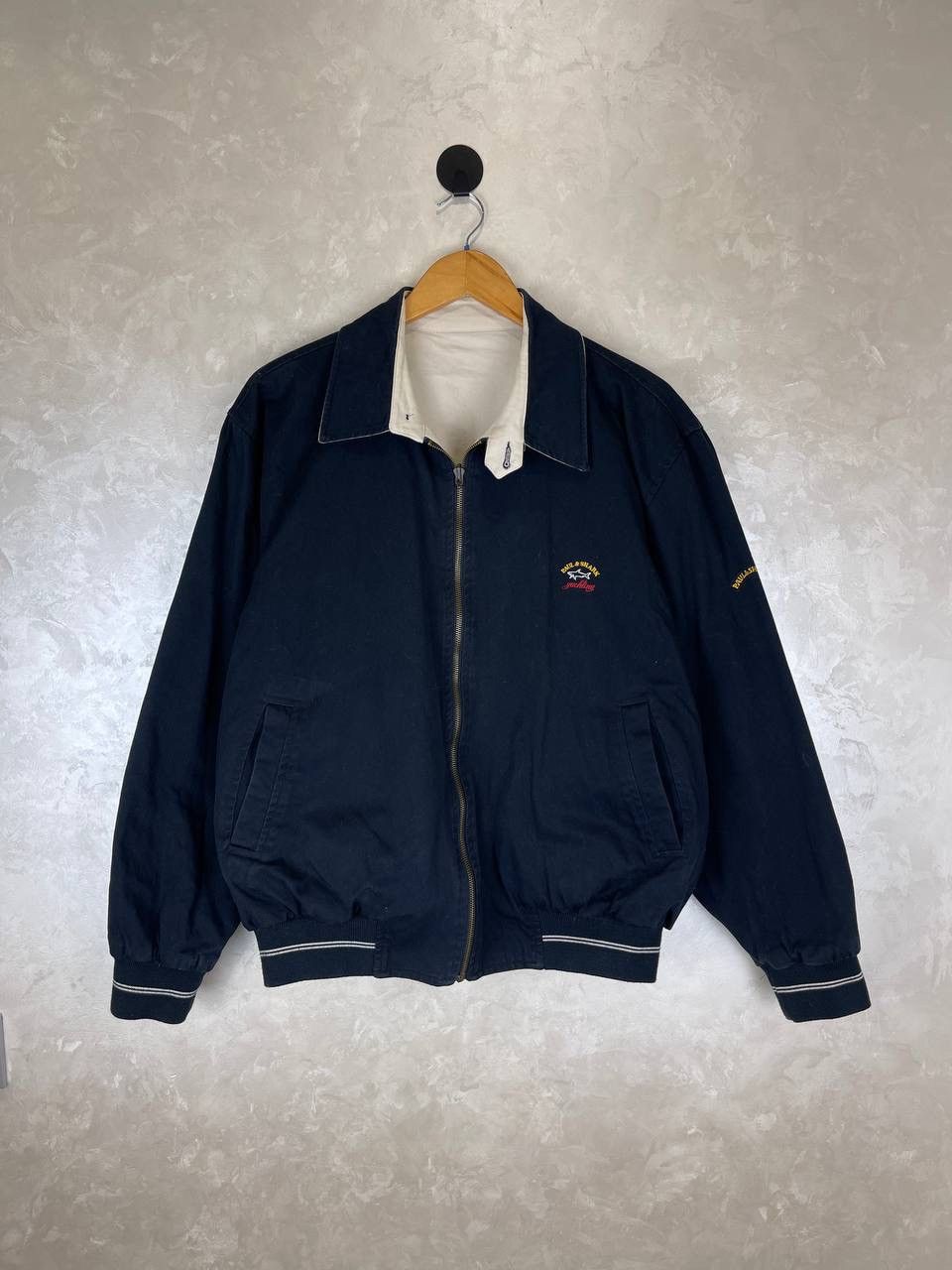 Paul & Shark Reversible Jacket Cotton Beige Navy