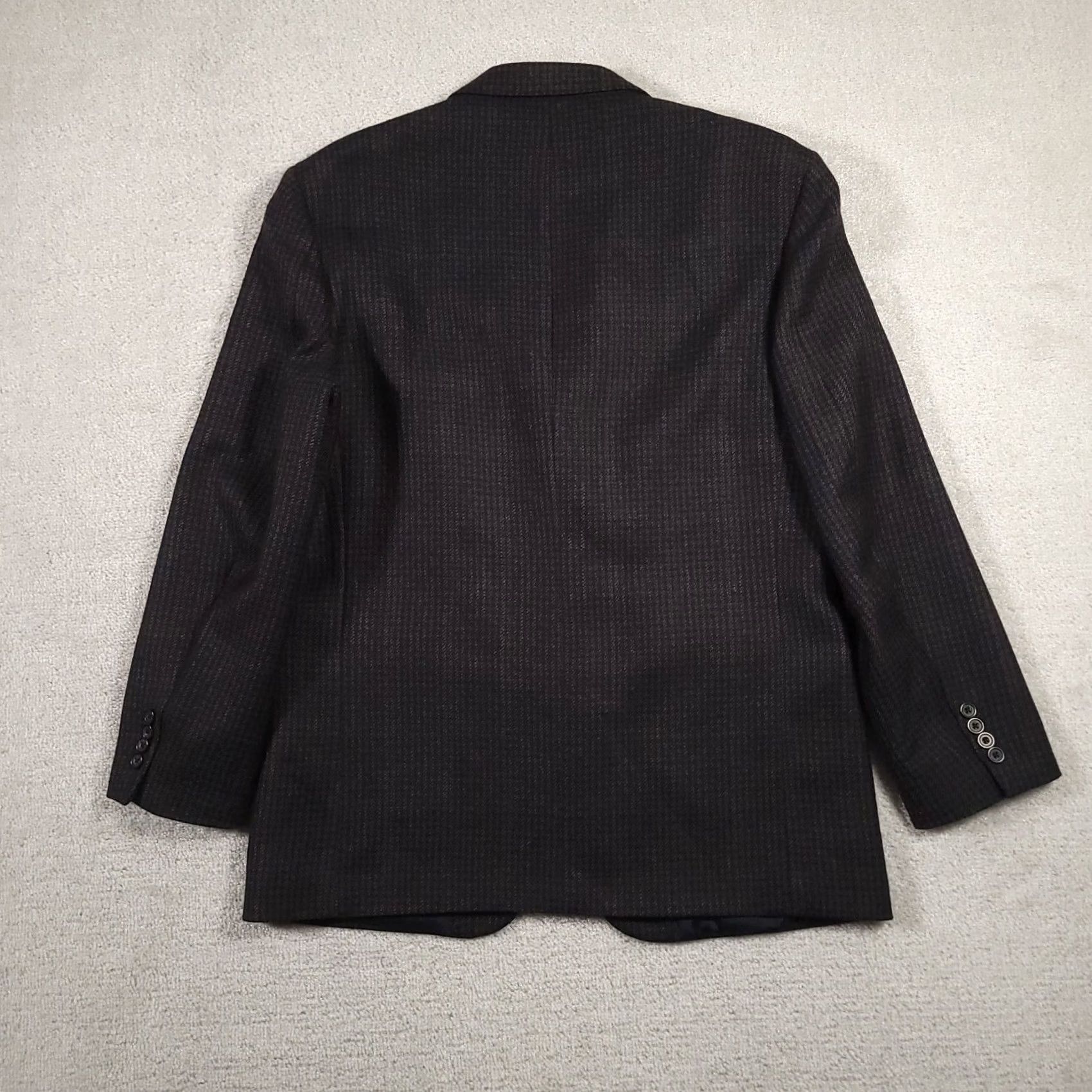 Oscar De La Renta OSCAR DE LA RENTA Sport Coat Gray Tweed Wool 3-Button Notch Lapel Ventless 42R Mens Jacket/Coat Long Plaid Houndstooth Size US XS / EU 42 / 0 - 7 Thumbnail