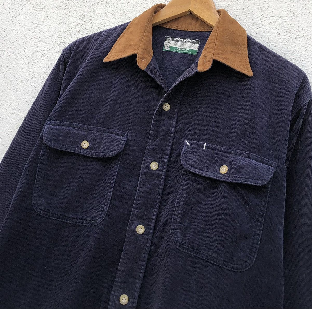 Sugar Cane Vintage 90s Sugar Cane Corduroy Shirt Button Toyo Enterprise Size US M / EU 48-50 / 2 - 4 Thumbnail