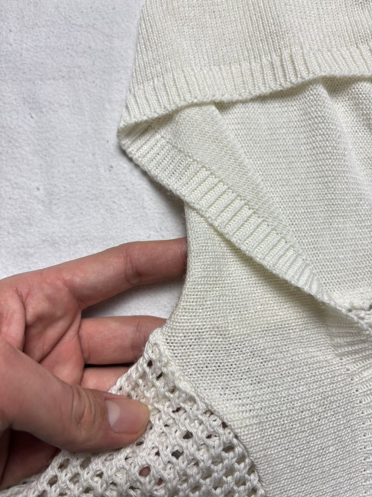 If Six Was Nine × Japanese Brand × Vintage AVANT GARDE SPIDER WEB SWEATER Size L / US 10 / IT 46 - 7 Thumbnail