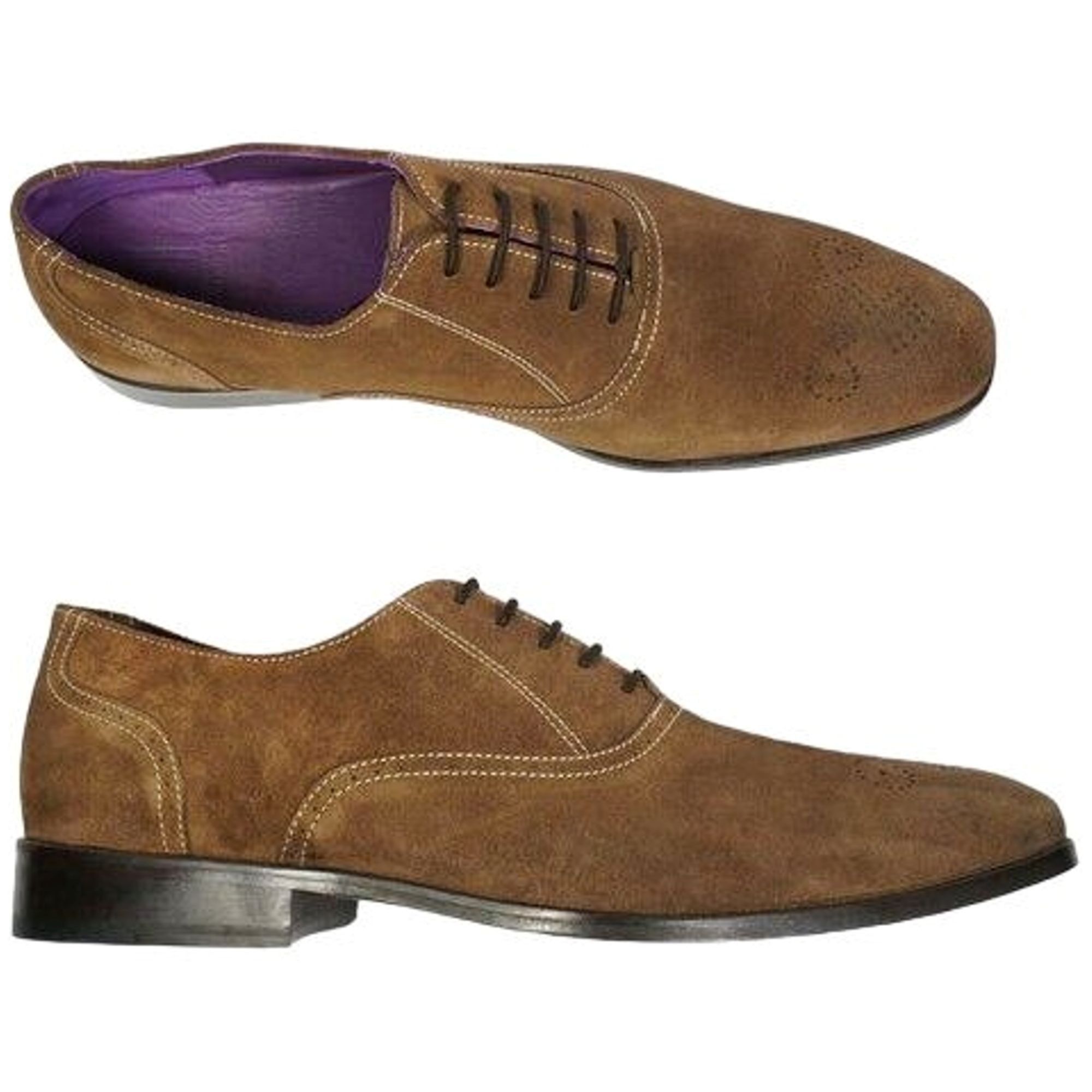 Other NEW Paul Drish Brown Suede Dress Shoes Mens 11 Leather Medal Size US 11 / EU 44 - 6 Thumbnail