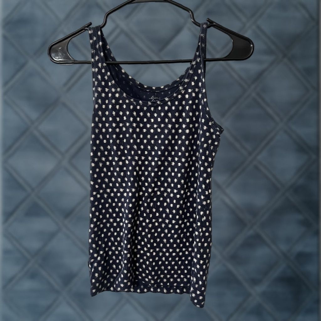 Ann Taylor Ann Taylor LOFT Tank Women Small Blue Cotton Sleeveless Slim Fit Love Womens Size S / US 4 / IT 40 - 1 Thumbnail