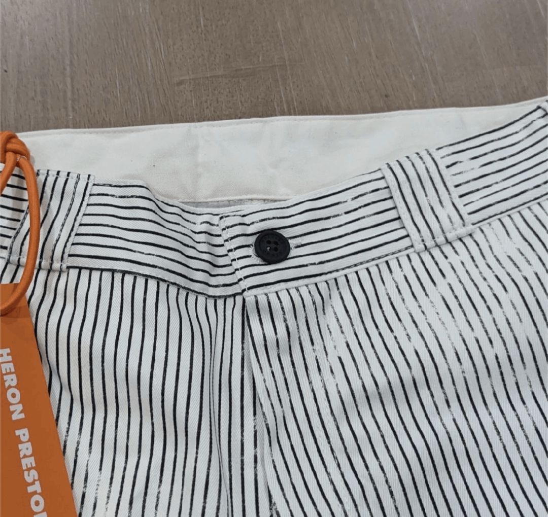 Heron Preston HERON PRESTON Striped Canvas Shorts Black/White Small Size US 30 / EU 46 - 3 Thumbnail
