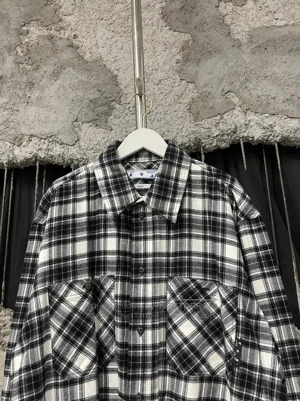 Off-White Off-White Plaid Long Sleeve Shirt for Men . Size US XL / EU 56 / 4 - 4 Thumbnail