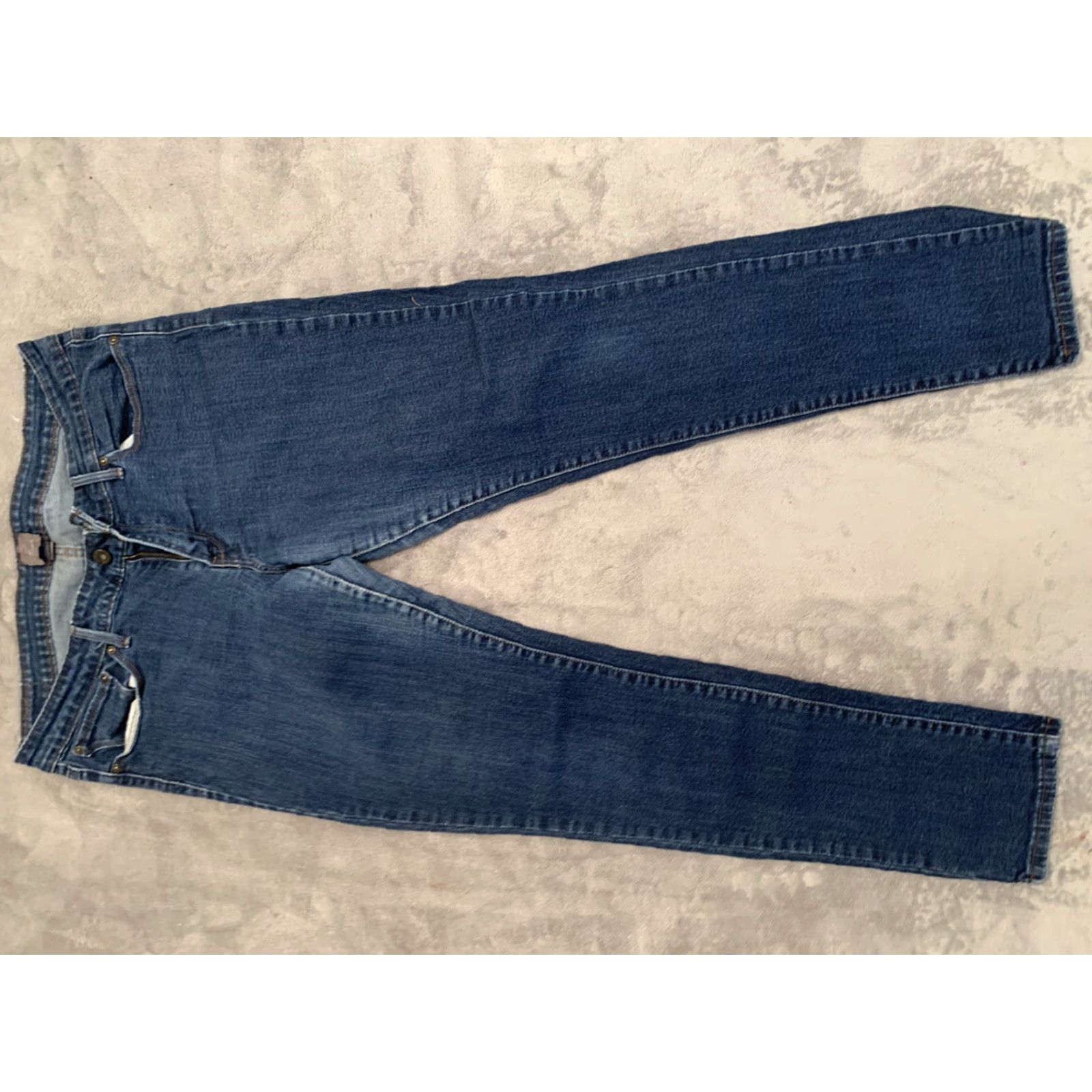 Vintage Womens Distressed Skinny Jeans 33M Denim Blue 31in Inseam Regular Rise Mid Stylus LEVIS Model - Pockets, Stretch Size 24" / US 00 / IT 34 - 4 Thumbnail