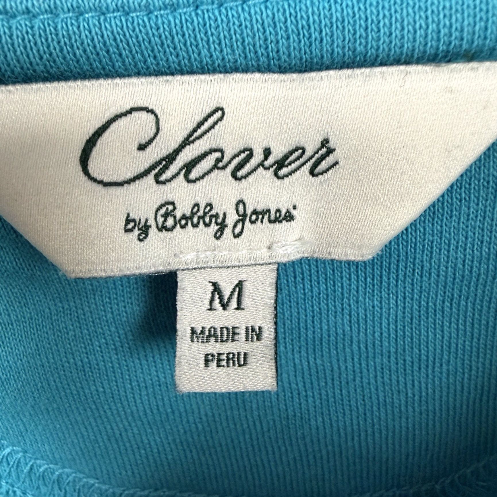 Vintage Bobby Jones Clover Top M 1/4 Zip Pullover Golf Performance Country Club Shirt Women Regular Size M Blue 100% Cotton Size M / US 6-8 / IT 42-44 - 6 Thumbnail