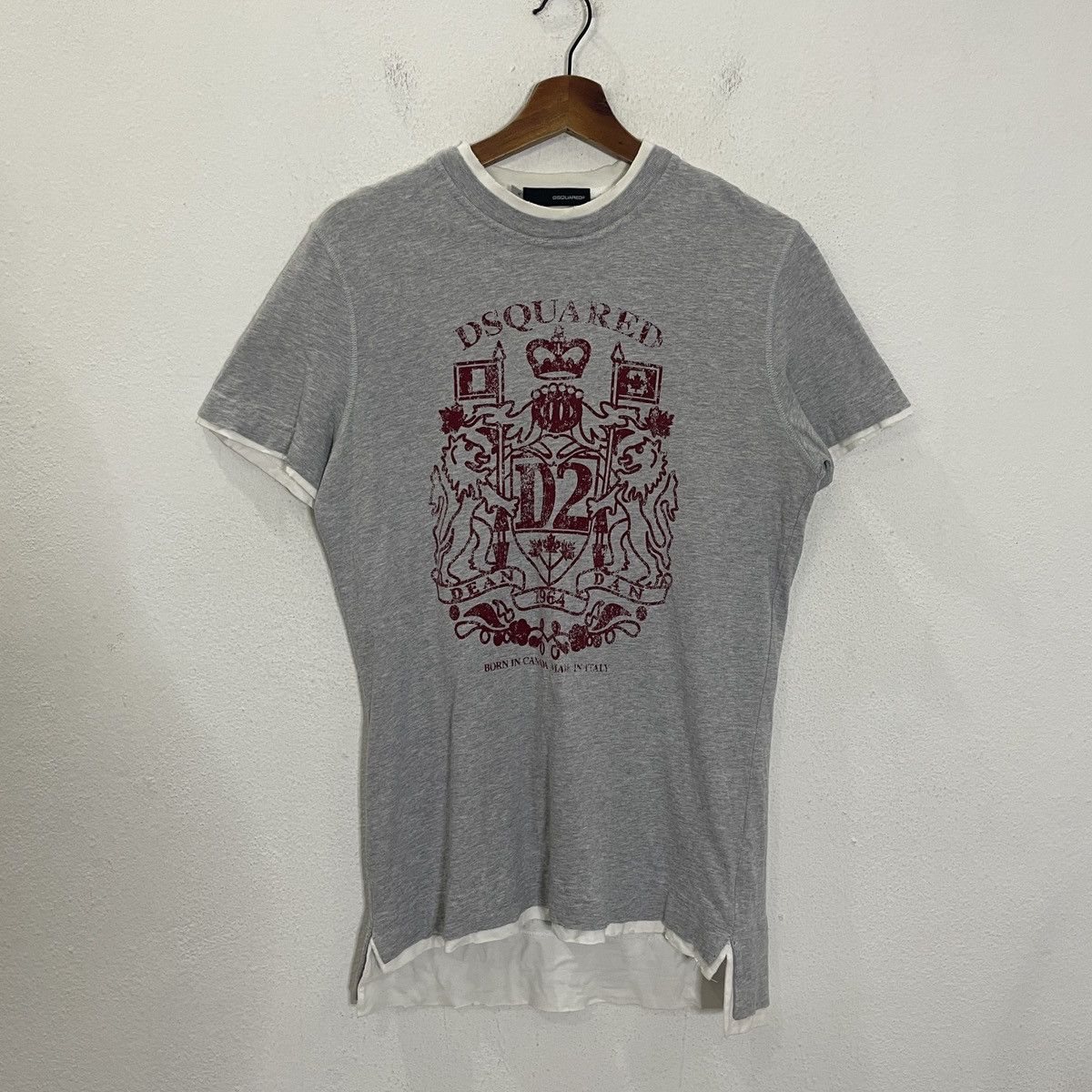 Dsquared2 Vintage Dsquared2 Big Logo Short Sleeve Tee Size US S / EU 44-46 / 1 - 1 Thumbnail