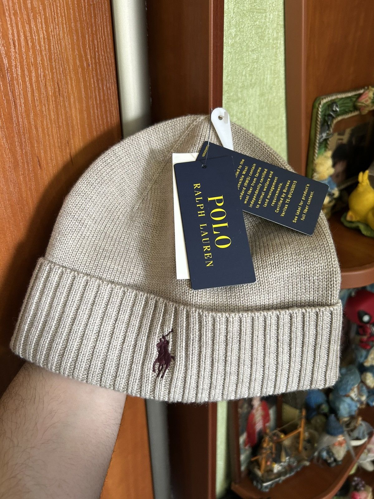 Polo Ralph Lauren Polo Ralph Lauren Signature Pony Merino Wool Beanie Hat BNWT Size ONE SIZE - 4 Thumbnail