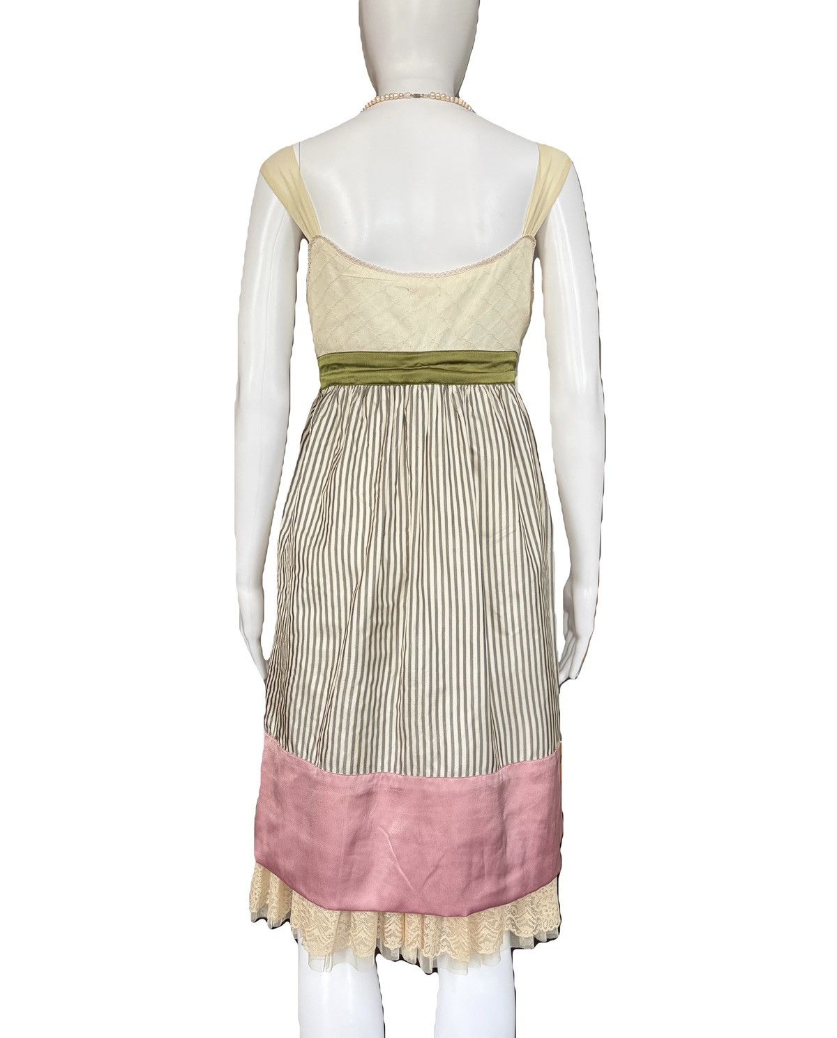 John Galliano John Galliano 2000s Vintage Silk Tulle Striped Dress Size M / US 6-8 / IT 42-44 - 12 Thumbnail