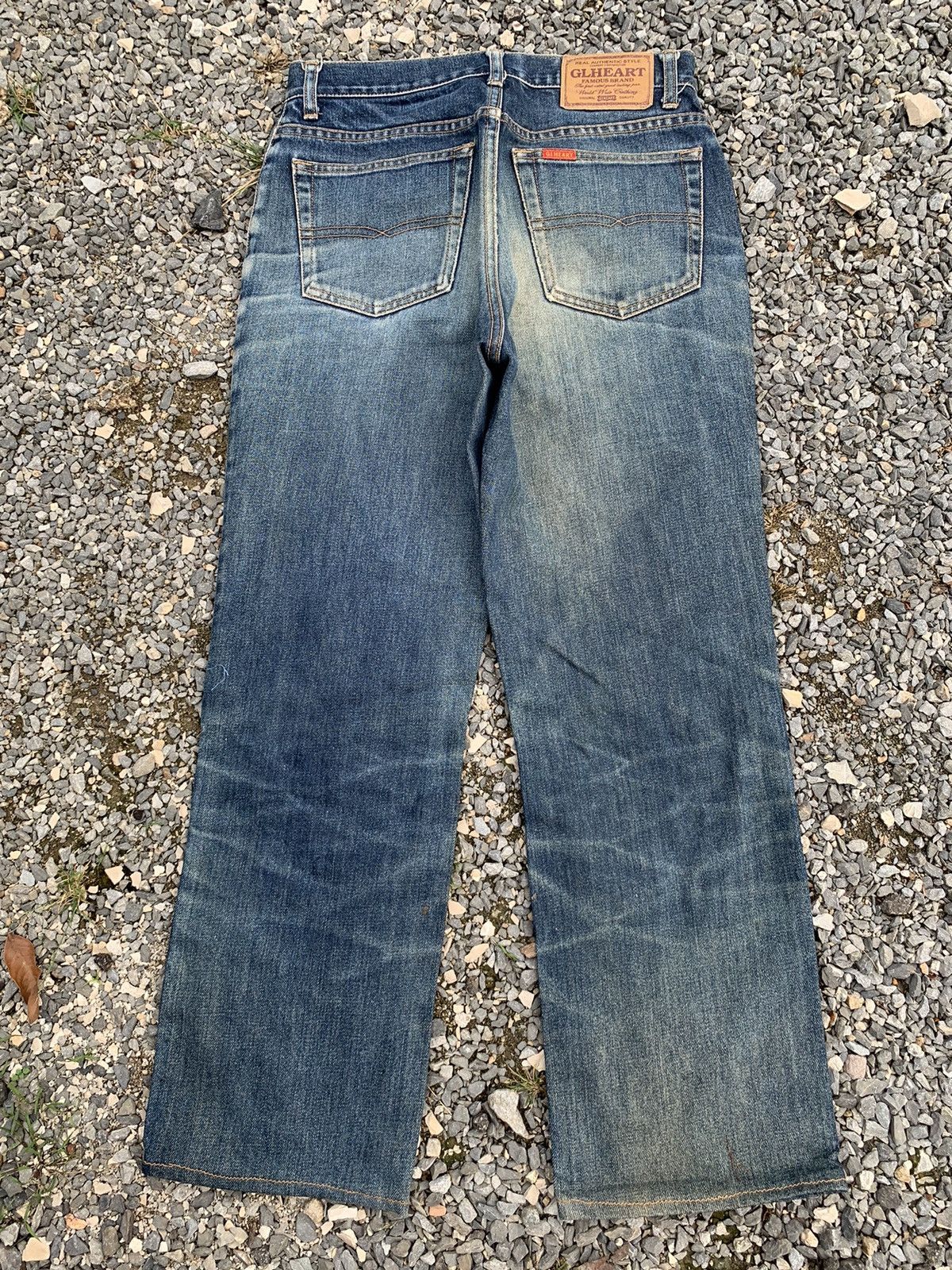 Kapital VINTAGE GL HEART RUSTY JAPANESE DISTRESSED DENIM Size US 28 / EU 44 - 3 Thumbnail